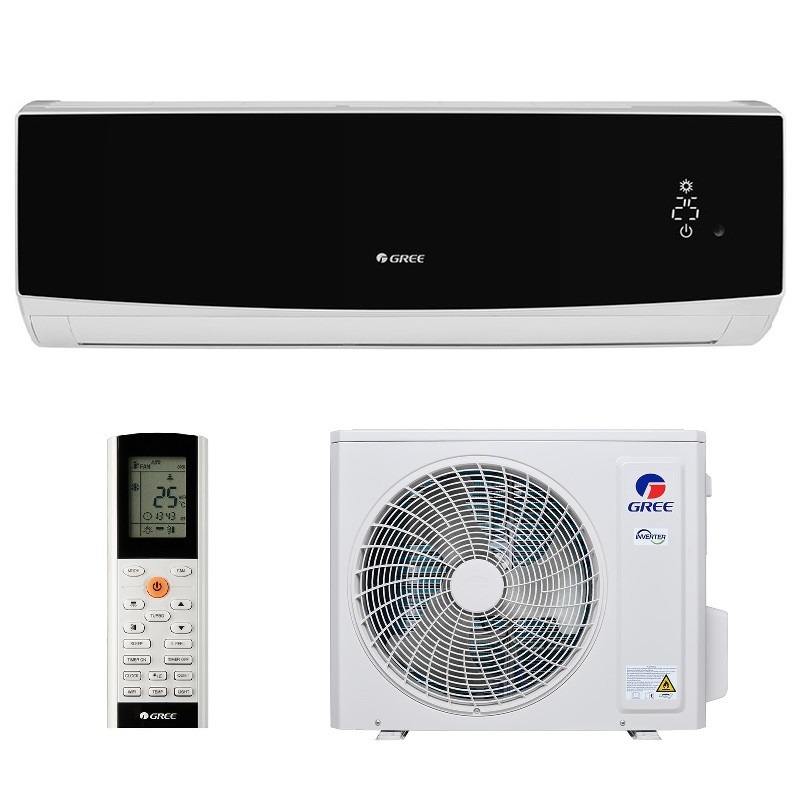Кондиціонер Gree Lomo Black Inverter GWH18QD-K6DND2I/I Black R-32